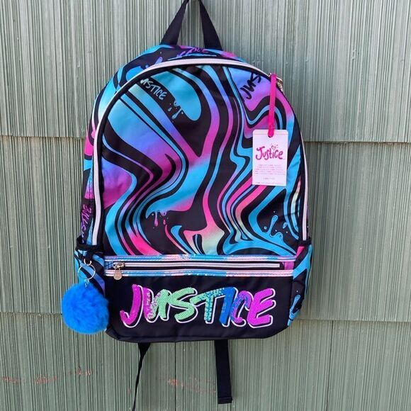 Justice Girls Graphic Backpack Bag - Picture 2 of 6